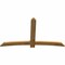 Ekena Millwork Bellingham Rough Sawn Timber Gable Bracket, Western Red Cedar, 84"W x 49"H x 2"D x 6"F, 14/12 Pitch GBW084X49X0206BEL00RWR - alternate 3